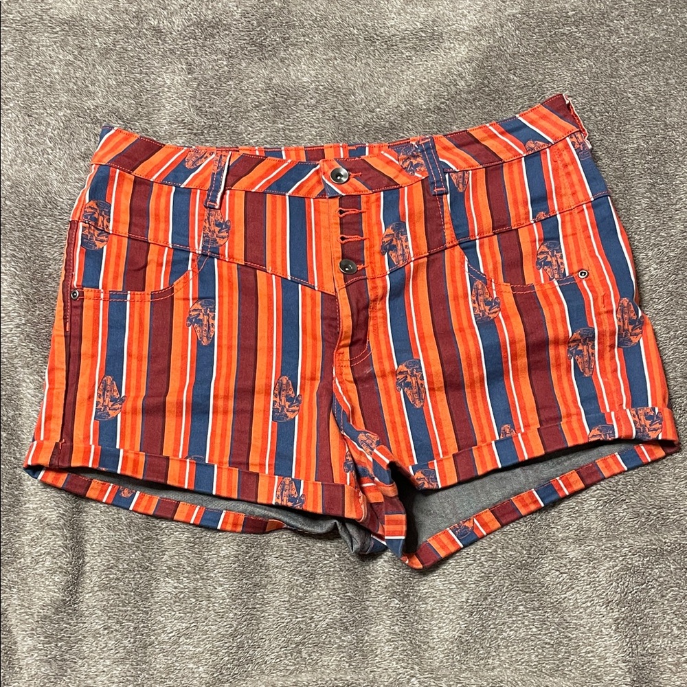 Star Wars Vibrant Striped High Waist Shorts
